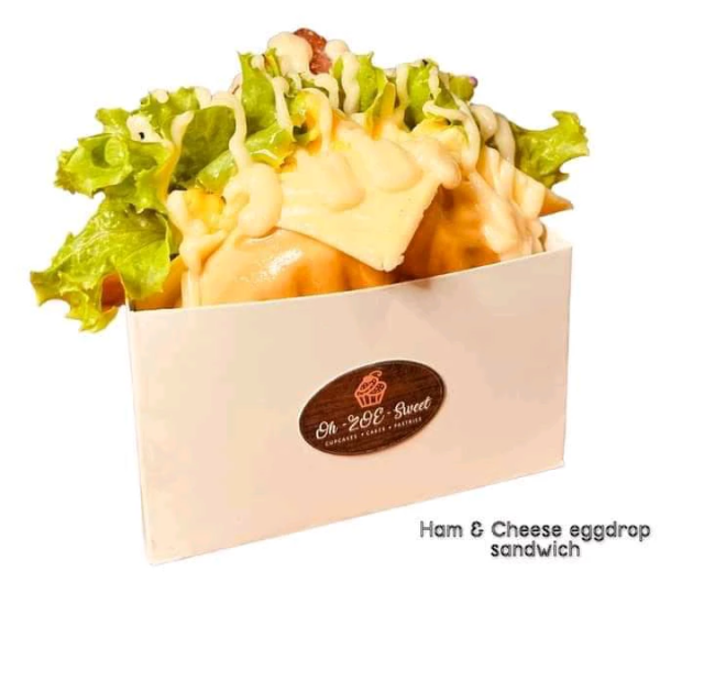 Ham & Cheese eggdrop sandwich