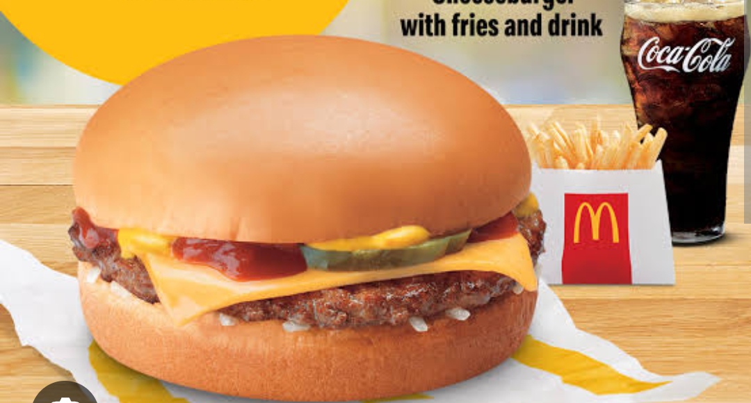 Cheeseburger with Fries & Drink - McSaver Meal