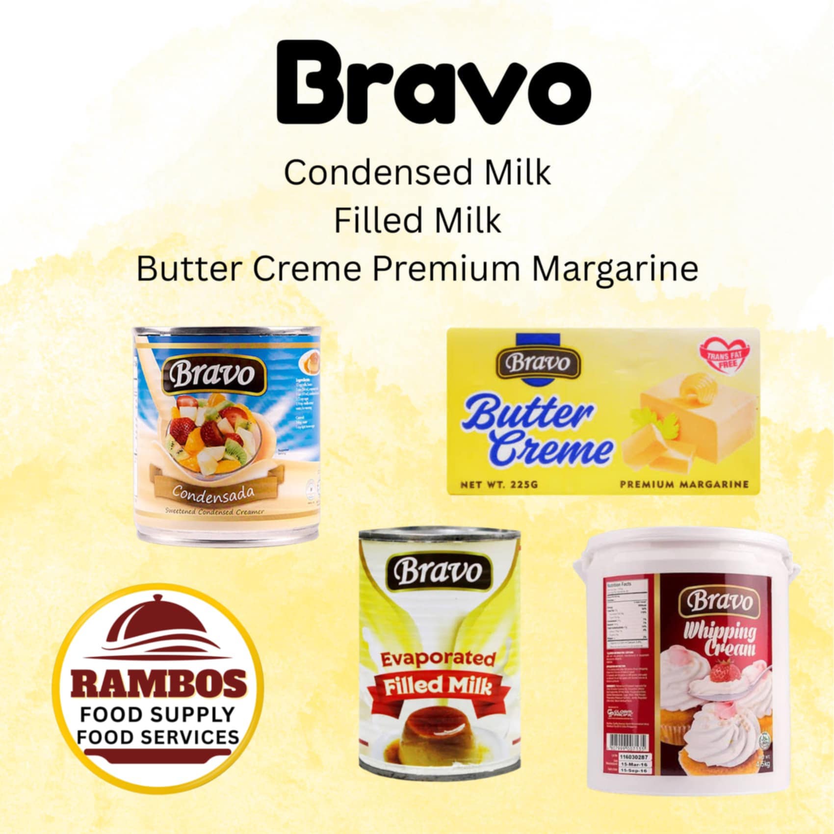 Bravo Sweetened Condensed Milk 390G