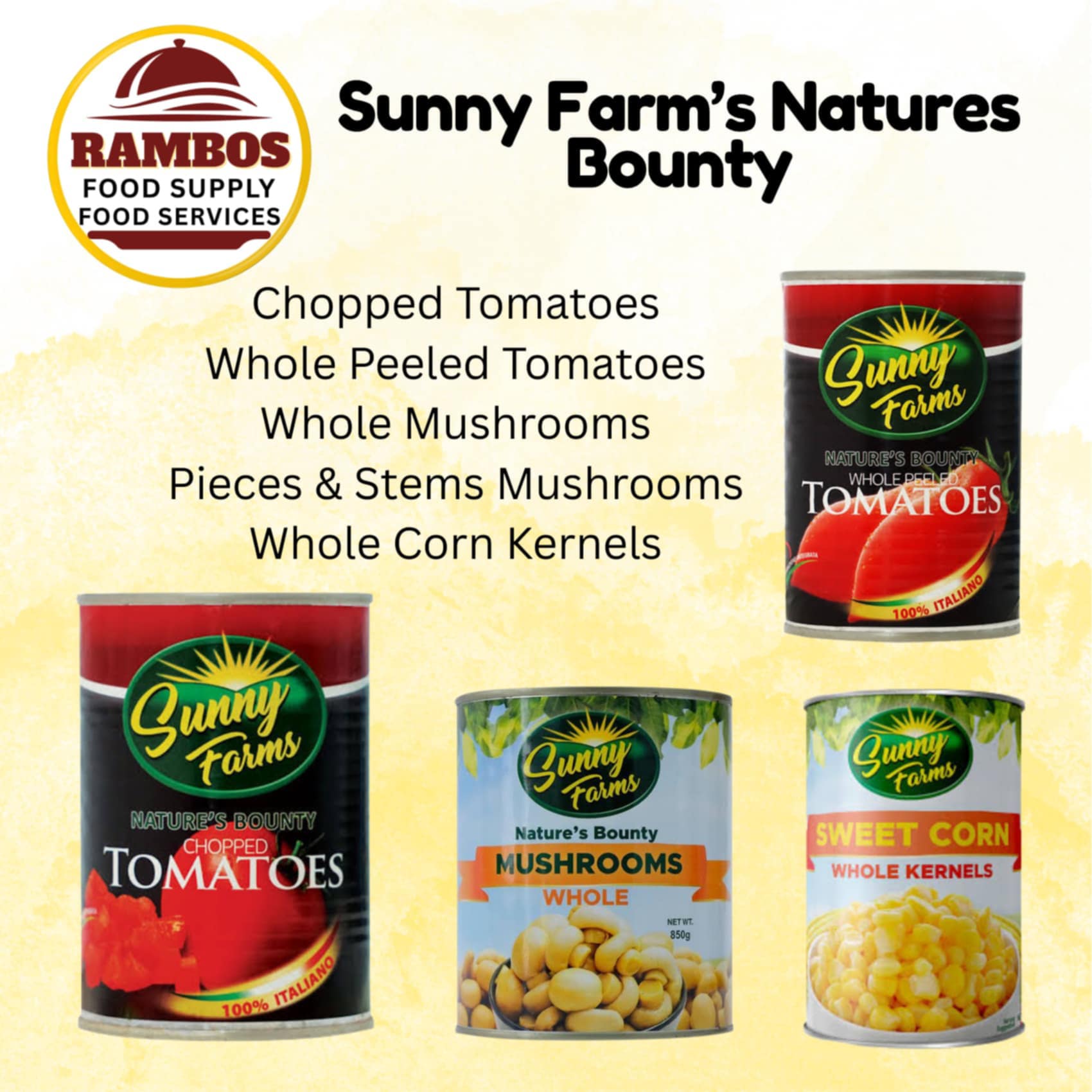 Sunny Farms Natures Bounty Pieces & Stems Mushrooms 425GX24
