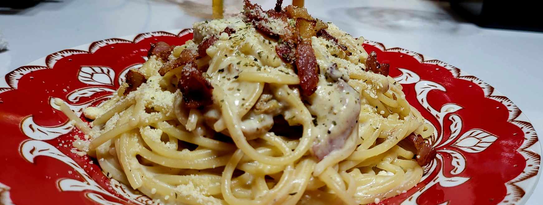 Bacon/Chicken Pasta w/ Alfredo Sauce