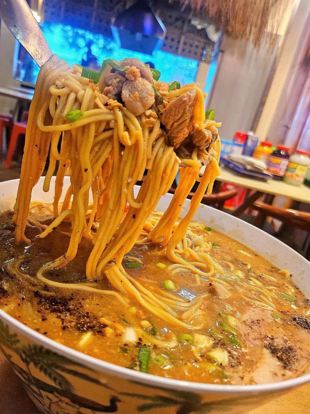 Lomi ( with toasted bread)